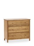 Julian Bowen Coxmoor 3 Drawer Chest in Oak