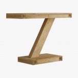 Solid Oak Z Modern Console Unit