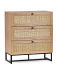 Julian Bowen Padstow 3 Drawer Chest in Oak