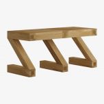 Z Small Bench in Solid Oak