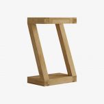 Solid Oak Z Small Console Table